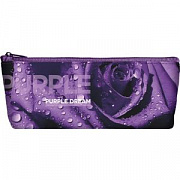 пенал-косметичка lamark "purple", на молнии, 220х85х40 мм, на подкладе