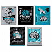 тетрадь 48л. а5 клетка bg "mind control", эконом