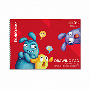 альбом для рисования 40л. а4 на гребне erichkrause jolly friends микроперфорация