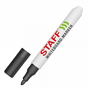 маркер для доски staff "basic" wbm-200, 1-3 мм, черный 152638