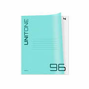 тетрадь 96л. а5, клетка bg "unitone. neon", пластиковая обложка, неон голубой