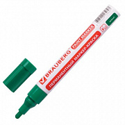 маркер-краска brauberg 4 мм, зеленый, без ксилола (без запаха), brauberg professional, 150879