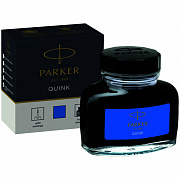 чернила parker "bottle quink" синие, смываемые, 57мл