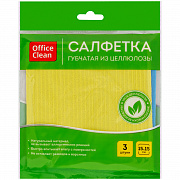салфетки целлюлозные губчатые officeclean, 15*15см, 3шт., высокая впитываемость 298914
