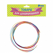 проволока металлическая для поделок и декорирования, 5 шт. по 80 см, d= 1 мм, цвета микс