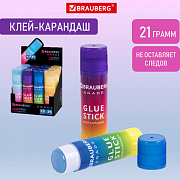 клей-карандаш 21гр. brauberg grade, в градиентном корпусе  pvp-основа, 271247