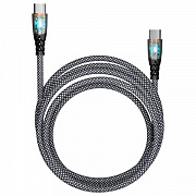 кабель type-c - type-c, 1 м, 3 а, smartbuy, для быстрой зарядки и передачи данных, черный, fctransp-