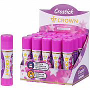 клей-карандаш 15гр. crown "indicator", с цветным индикатором, пвп