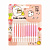 свечи для торта с держателями meshu "pink pattern", ассорти, 6см, 12шт
