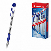 ручка гелевая erichkrause g-star® stick&grip classic 0.5, синий 54536 