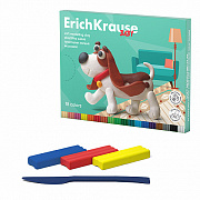 пластилин восковой мягкий 18цв.234гр.  erichkrause baby + стек 61329
