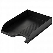 лоток горизонтальный brauberg standard, 350х253х65 мм, черный, 237947