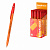 ручка шариковая erichkrause r-301 stick orange 0.7, цвет чернил красный 43196