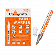 маркер-краска calligrata 4мм серебристый 711382