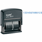нумератор автоматический trodat 48313, 42*3,8мм, 13 разрядов, пластик (53198)