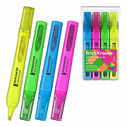 набор выделителей erichkrause visioline v-14 liquid neon 4шт/уп жидкие чернила 58359