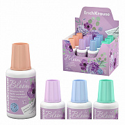 корректирующая жидкость erichkrause pastel bloom, 20г, с кисточкой, ассорти 61927