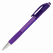 ручка шариковая авт. brauberg super, синяя, узел 0,7 мм, 143373 грип