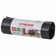 мешки для мусора 120л лайма 18мкм 10шт 601386