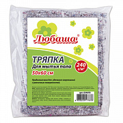 тряпка для пола любаша 50*60см хлопок, полиэфир 604690