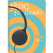тетрадь на гребне а4 80л. клетка lamark time for music №2