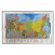 коврик-подкладка настольный для письма (590х380 мм), с картой россии, дпс, 2129.р