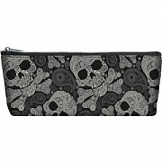 пенал-косметичка lamark "fashion paisley", на молнии, 220х85х40 мм, на подкладе