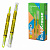 текстовыделитель двусторонний erichkrause visioline v-16 brush neon желтый 60794
