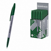 ручка шариковая erichkrause slender® stick grey 0.7, super glide technology, зеленая 63084