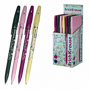 ручка шариковая erichkrause r-301 stick floral soul 0.7, синий 63077