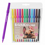 фломастеры 12цв. erichkrause frenchie