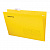 подвесные папки a4/foolscap (404х240 мм) до 80 л., комплект 10 шт., желтые, картон, staff, 270935
