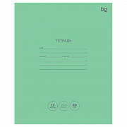 тетрадь 12л., косая линия bg "green colour", 80г/м2