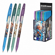 ручка шариковая erichkrause r-301 stick magic pet 0.7, синий 63071