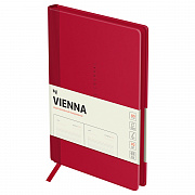 ежедневник недатированный, а5, 136л., мягкий переплет, кожзам, bg "vienna. fuchsia", фуксия, цветной