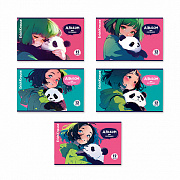 альбом для рисования 12л. а4 на скрепке erichkrause panda hugs