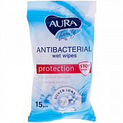 салфетки влажные aura "ultra comfort", 15шт.