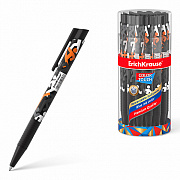 ручка шариковая авт. erichkrause colortouch matic&grip walkers 0.7, синий 50823