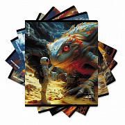 тетрадь 48л. а5 клетка erichkrause cosmo dragons, клетка, глянцевая ламинация