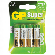 gp super aa (lr06, 15а) 4шт/уп