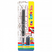 ручка перьевая carioca "stilo", 3 картриджа