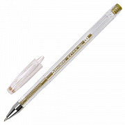 ручка гелевая brauberg "extra gold", 0,5 мм, золотистая, 143914