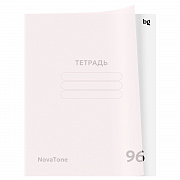 тетрадь 96л. а5 клетка bg "novatone. бутон вишни", пластиковая обложка