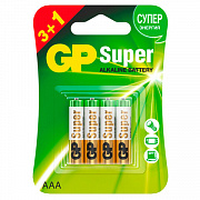 gp super aaa (lr03, 24а) 4шт/уп
