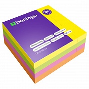самоклеящийся блок berlingo "ultra sticky", 50*50мм, 240л., 4 неоновых цвета