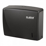 диспенсер для полотенец laima professional original (система h2), interfold, черный, abs-пластик, 60